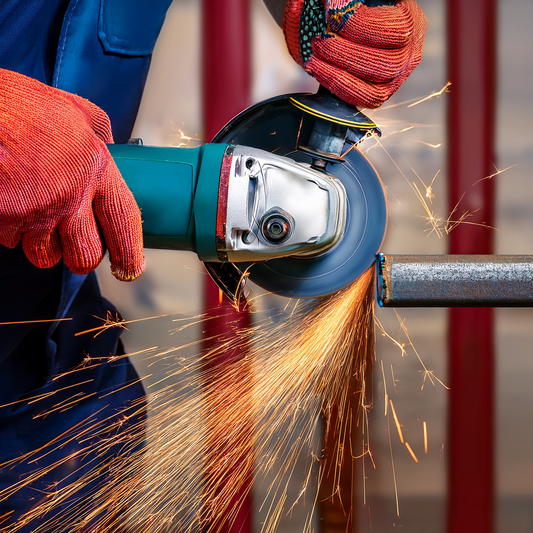 TOTAL 710W Angle Grinder with Rear Switch TG10710076