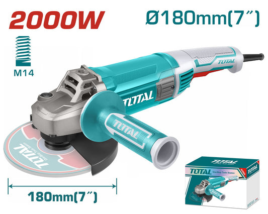 TOTAL 2000W Angle Grinder with 180mm Disc TG12018026