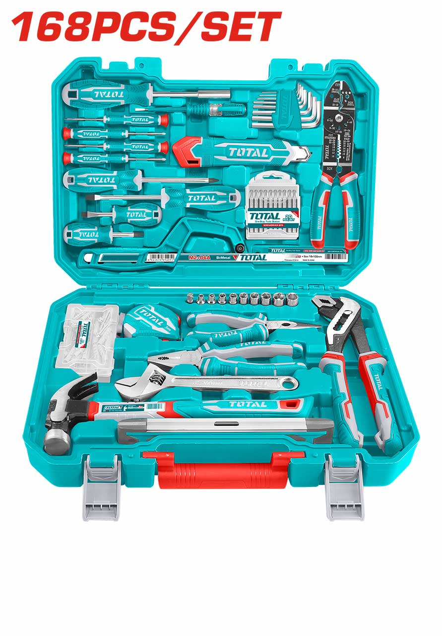 TOTAL 168-Piece Hand Tools Set THKTHP21686