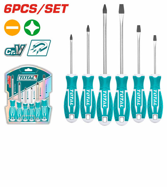 TOTAL 6-Piece Screwdriver Set THT250606