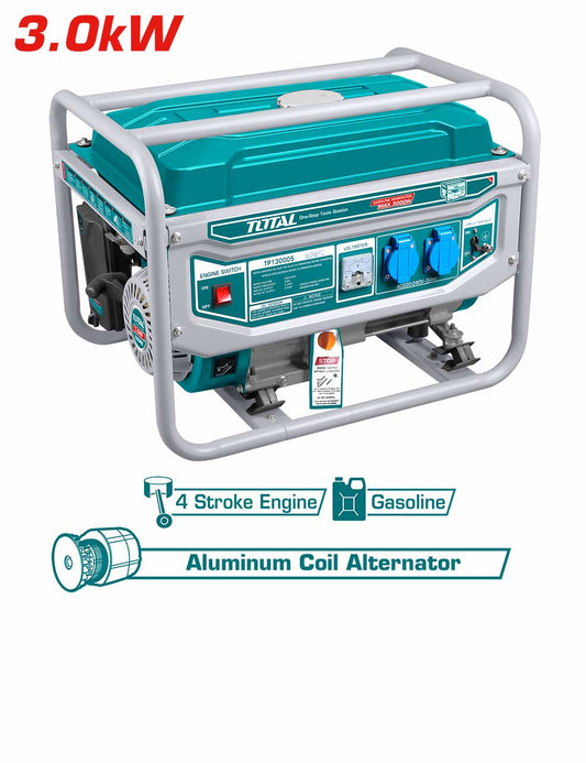 TOTAL 3 kW Gasoline Generator TP130005