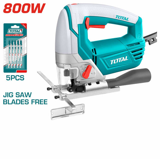 Total brand jigsaw with 5pcs jig saw blades free offer